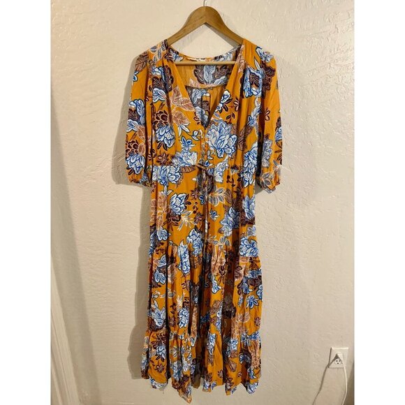 Anthropologie Abel the Label Mango Magic Boho Maxi Dress - Picture 2 of 11